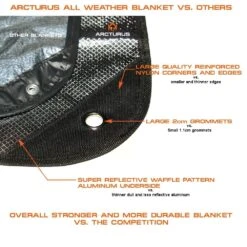 Arcturus Outdoor Survival Blanket 31 Arcturus Outdoor Survival Blanket -Randonnée Et Camping arcturus outdoor heavy duty survival blanket 09