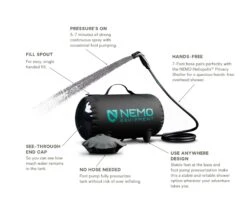 NEMO EQUIPMENT Douche Nemo Helio -Randonnée Et Camping douche portable camping nemo helio
