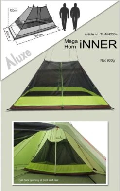 Luxe Outdoor Megahorn Inner Summer 5 Luxe Outdoor Megahorn Inner Summer -Randonnée Et Camping luxe outdoor megahorn inner summer 2