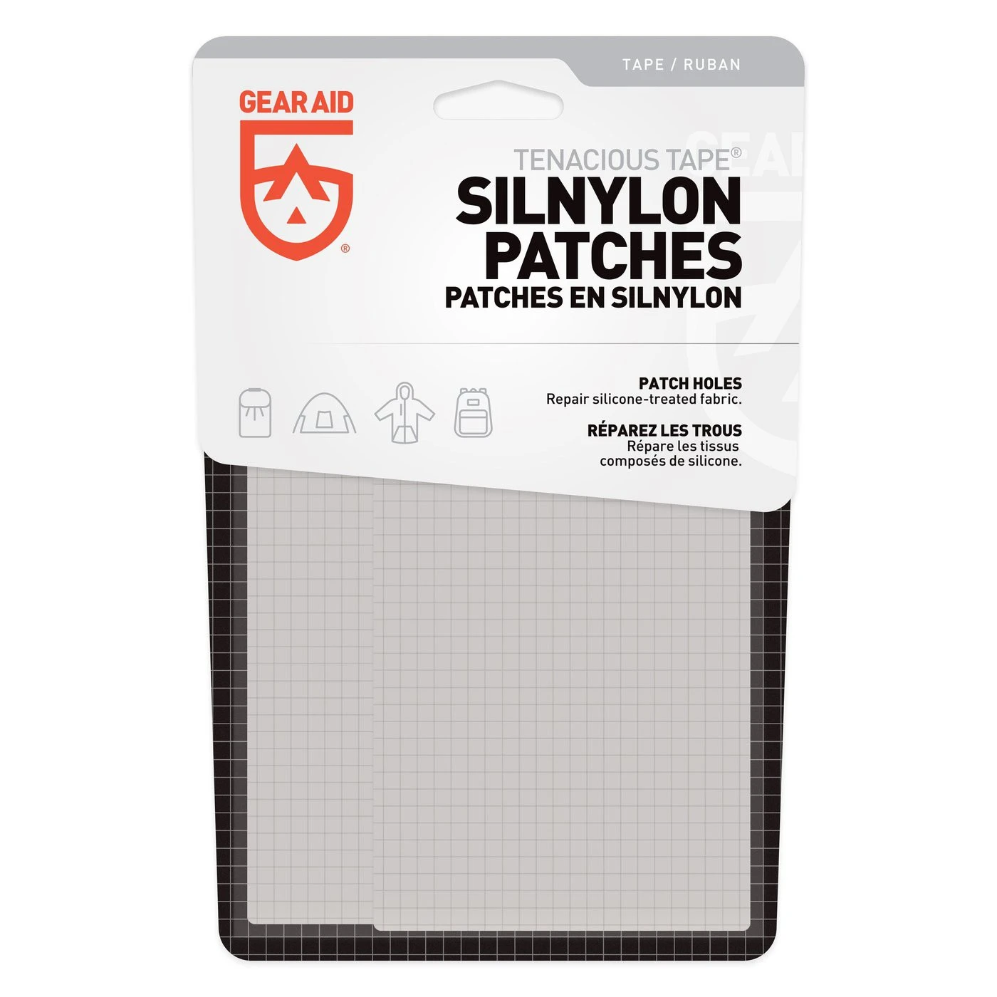 GearAid Tenacious Tape Silnylon Patches 3 GearAid Tenacious Tape Silnylon Patches