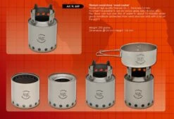 Titanium Wood Stove -Randonnée Et Camping rechaud bois titane