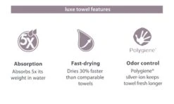 PackTowl Luxe 20 PackTowl Luxe -Randonnée Et Camping serviette packtowl luxe 08