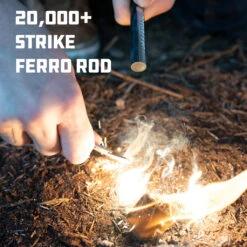 UCO Titan Fire Striker Ferro Rod -Randonnée Et Camping uco firestartingtorchestitan fire striker ferro rod 04